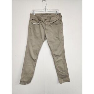 HT Denim‎ Skinny Jeans Mens 32x32 Beige Khaki Slim Fit Stretch Denim Pants
